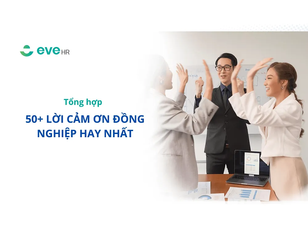 đồng nghiệp cảm ơn nhau tại văn phòng