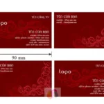 Kích thước tiêu chuẩn của card visit