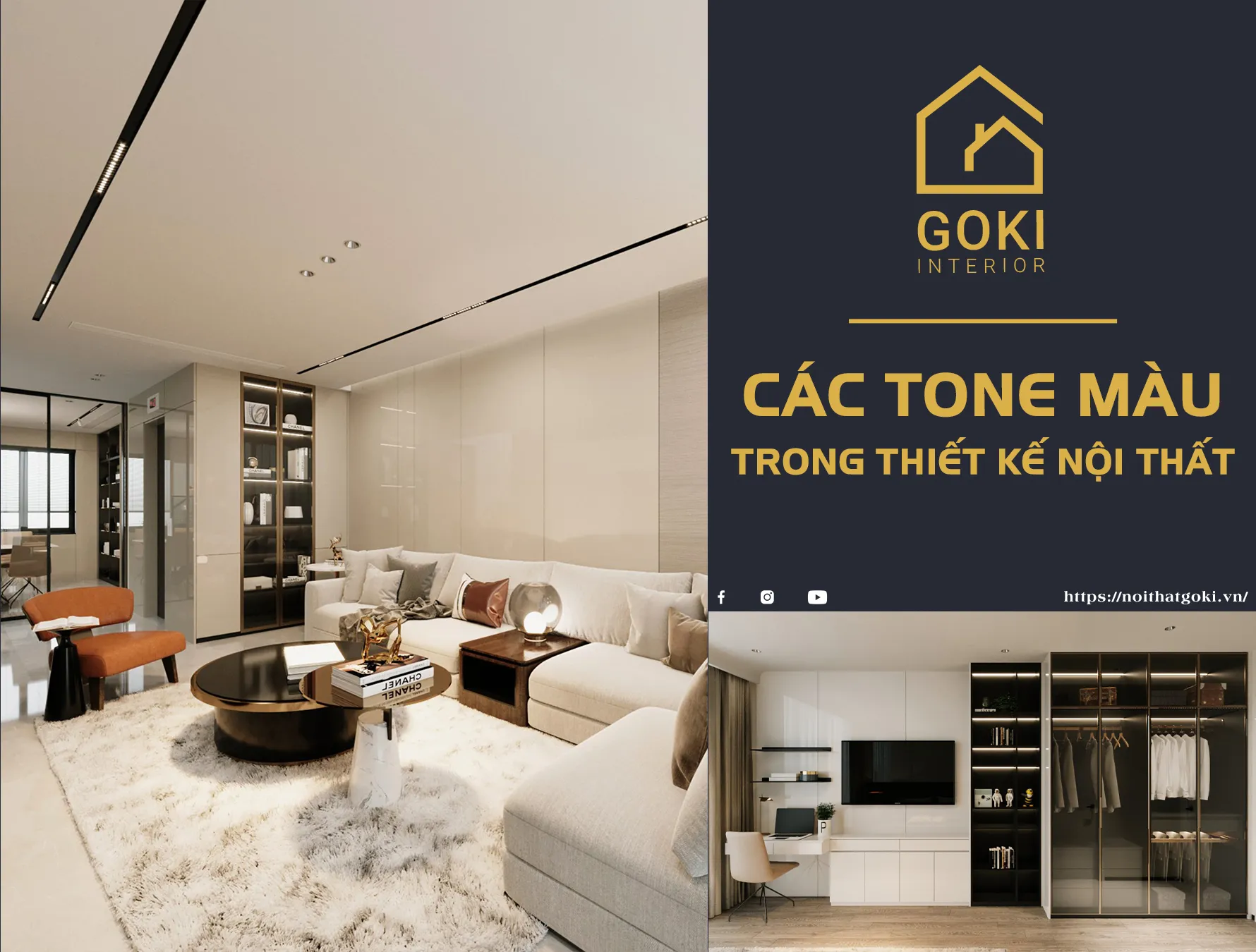 Tone màu ấm trong thiết kế